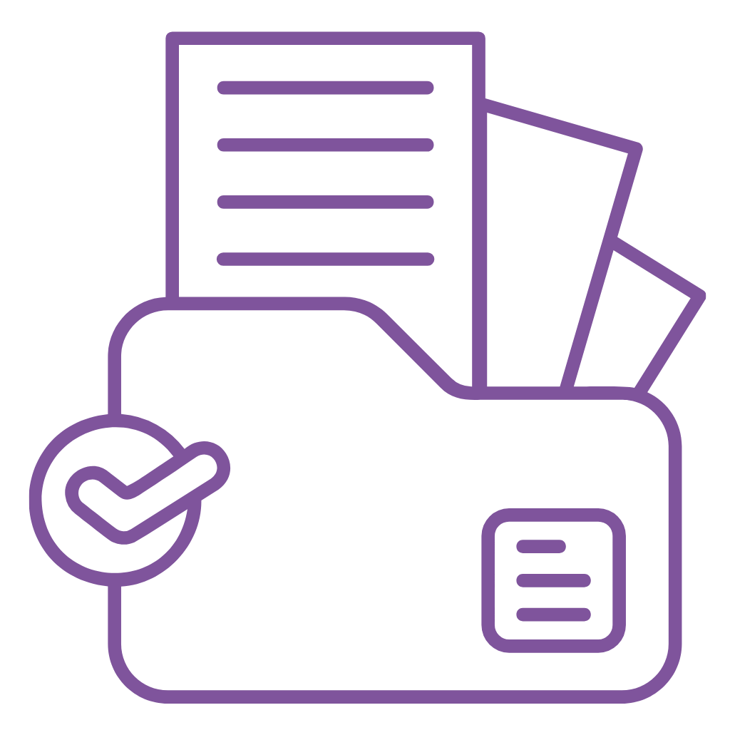 Geometric drawing of an outline square with sections divided by vertical, horizontal, and half circle lines.