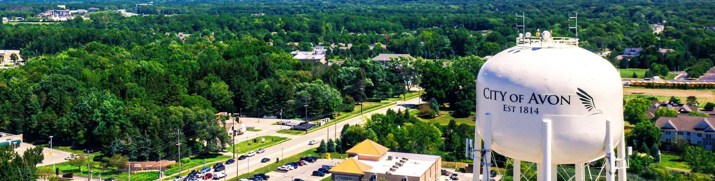 Aerial view of Avon Ohio