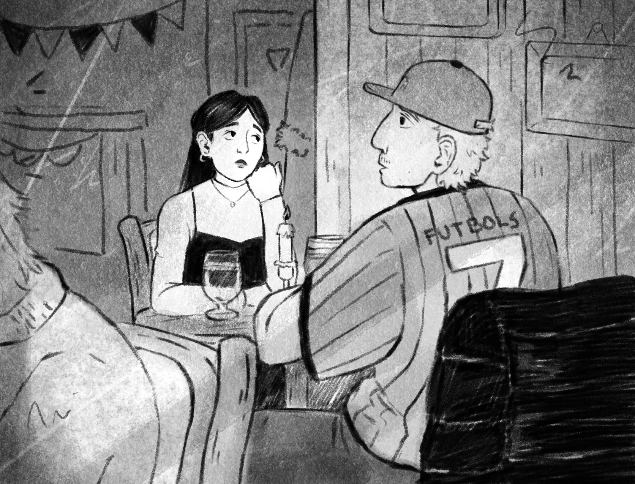 (elvīra beķere, Elvīra Beķere) One of Elvira Bekere illustration for latvian literature magazine "domuzīme"