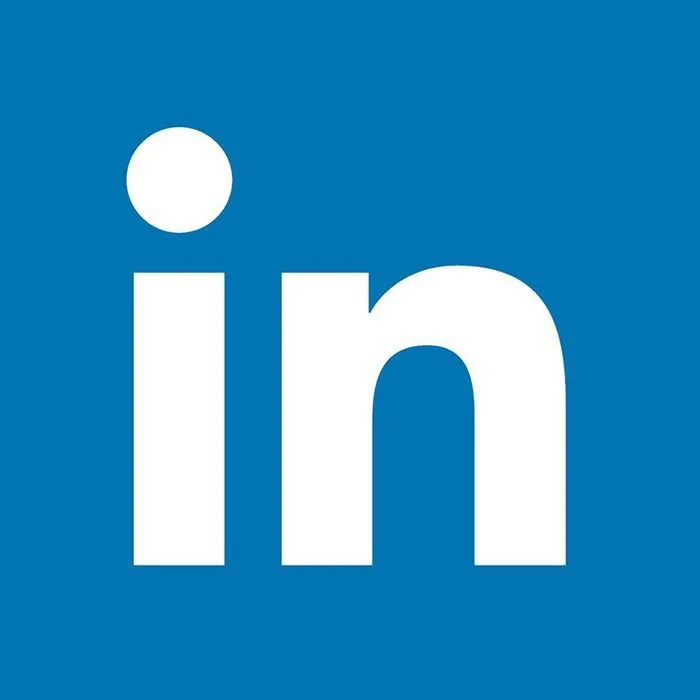 Logotipo do LinkedIn, plataforma de redes profissionais.