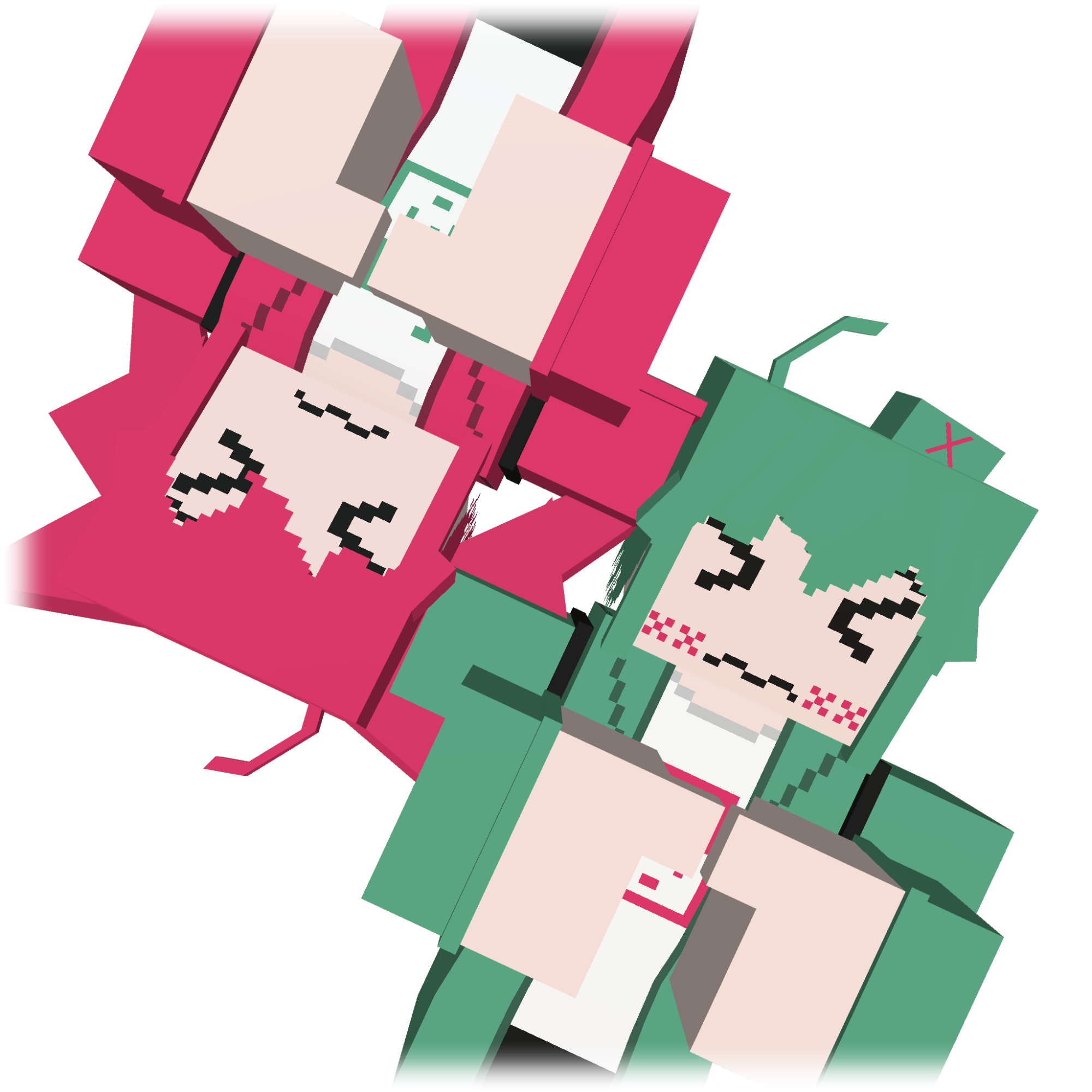Omi and Kasane Teto (Guruguru)