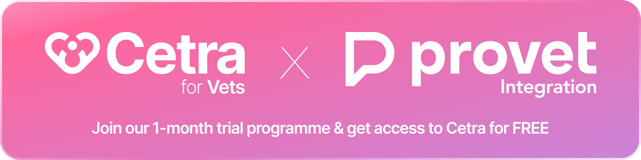 Cetra for Vets and Provet integration graphic