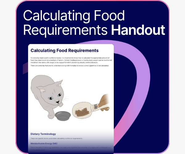 Calculating Food Requirements handout.