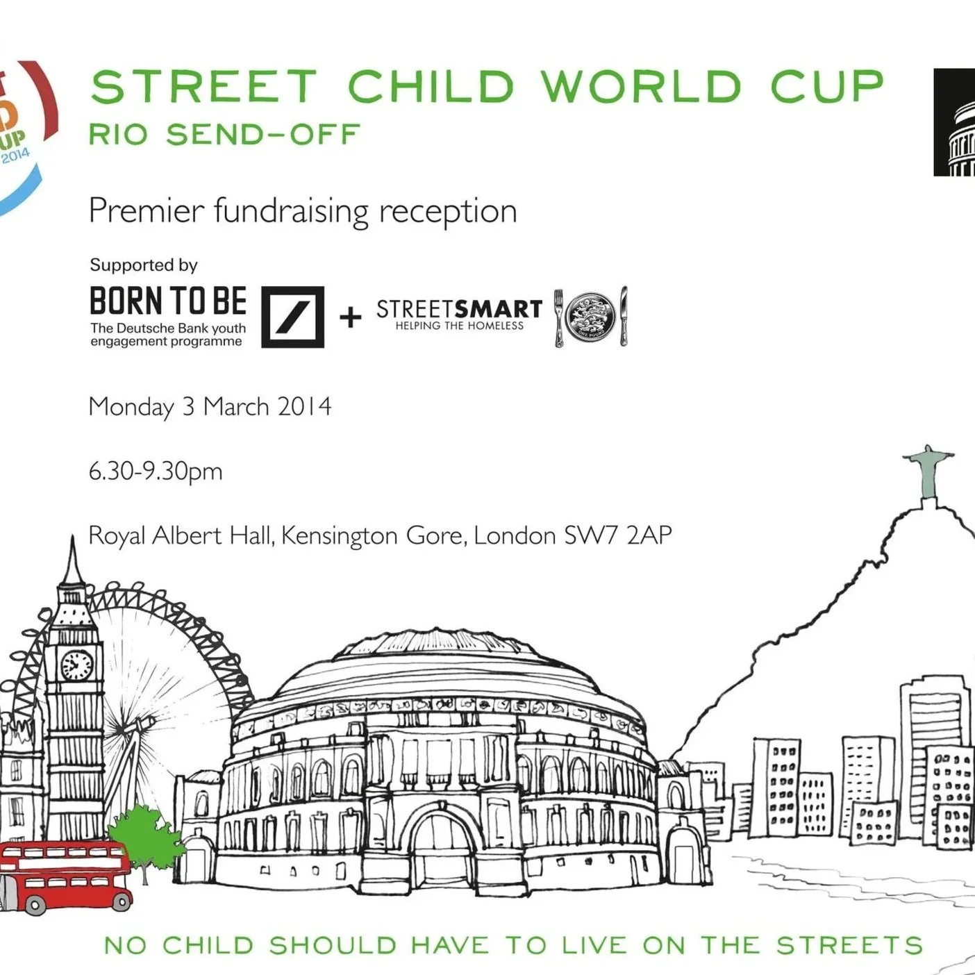 Street Child World Cup Invitation