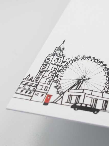 Detail from London Wedding Invitation