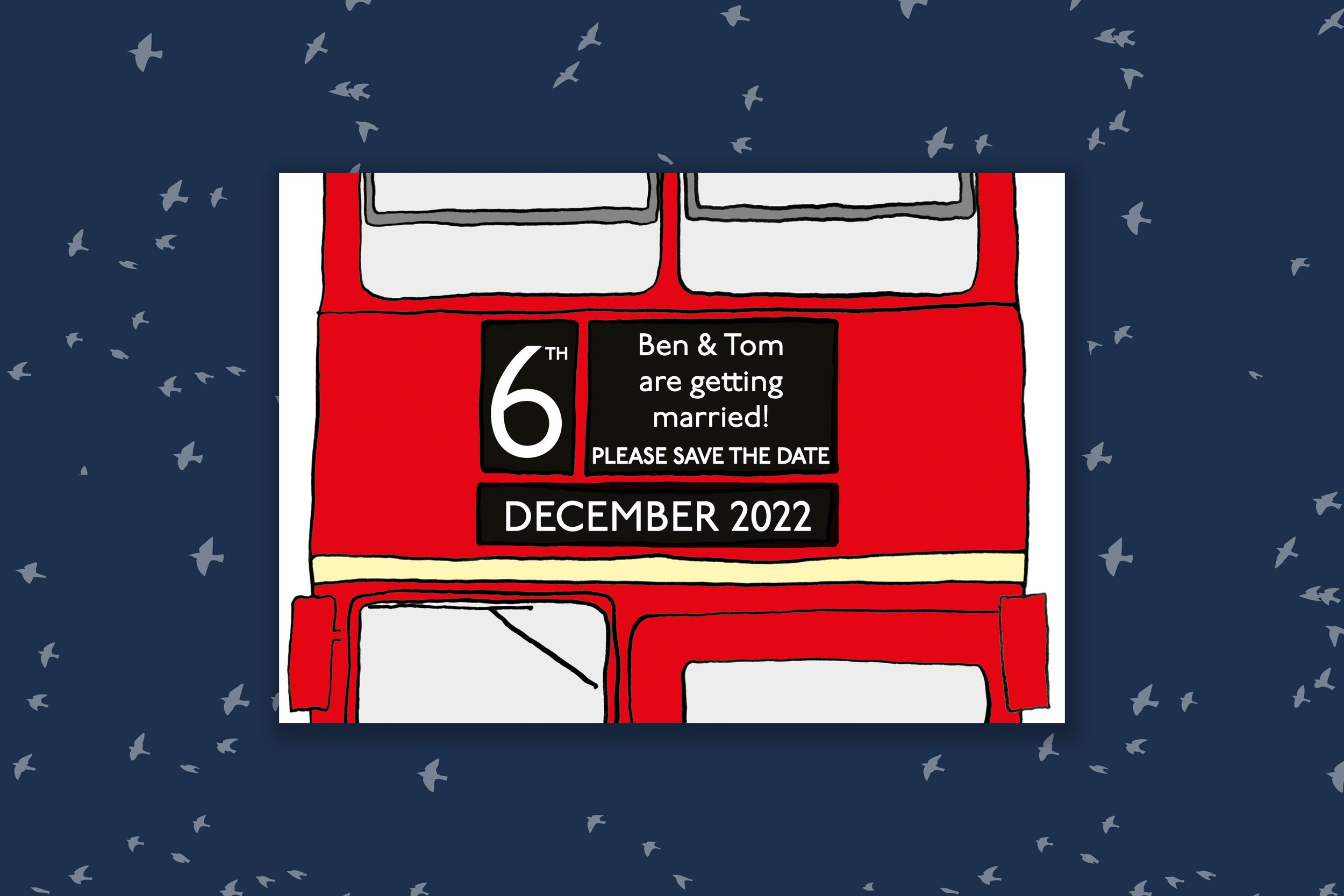London Bus Save the Date