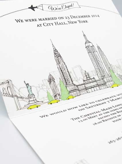 New York Wedding Invitation