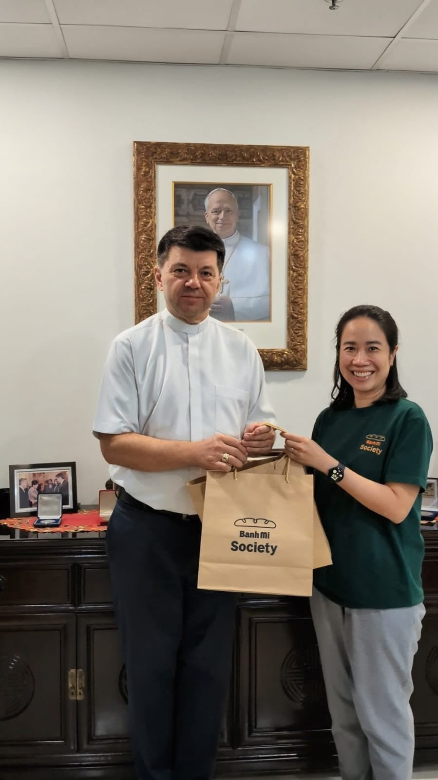 With H. E. Archbishop Marek Zalewski, Apostolic Nuncio to Singapore and Pope’s Representative in Vietnam.