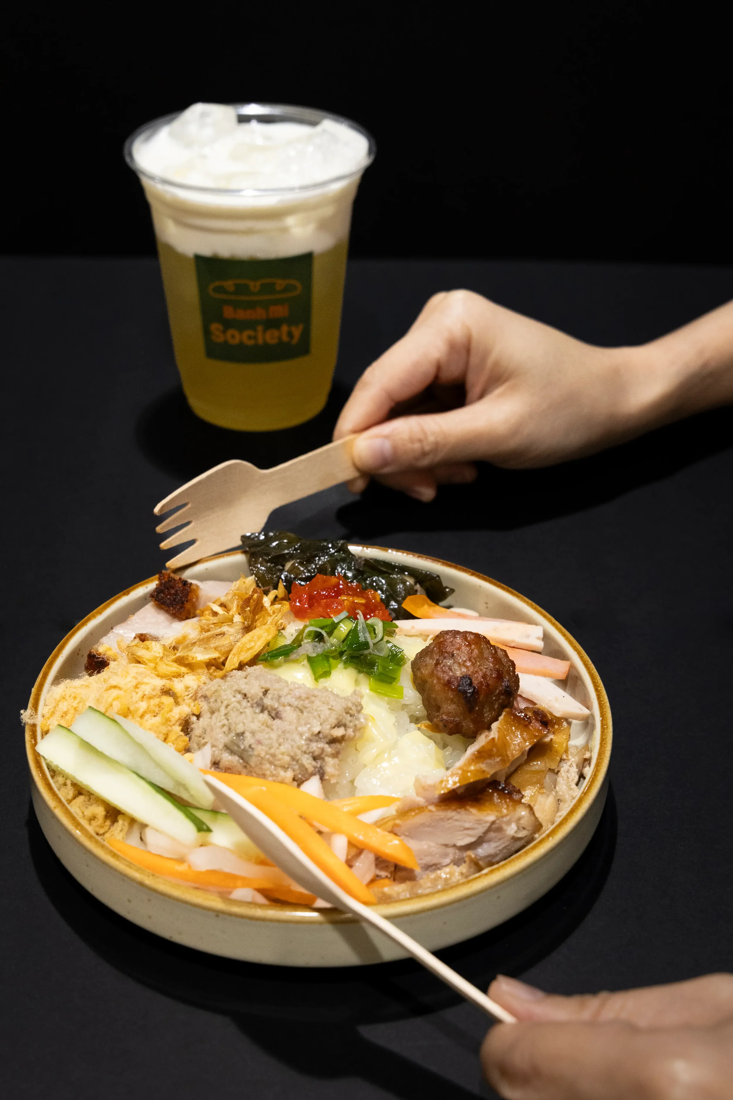 Sticky Rice and Salted Jasmine Snow Tea