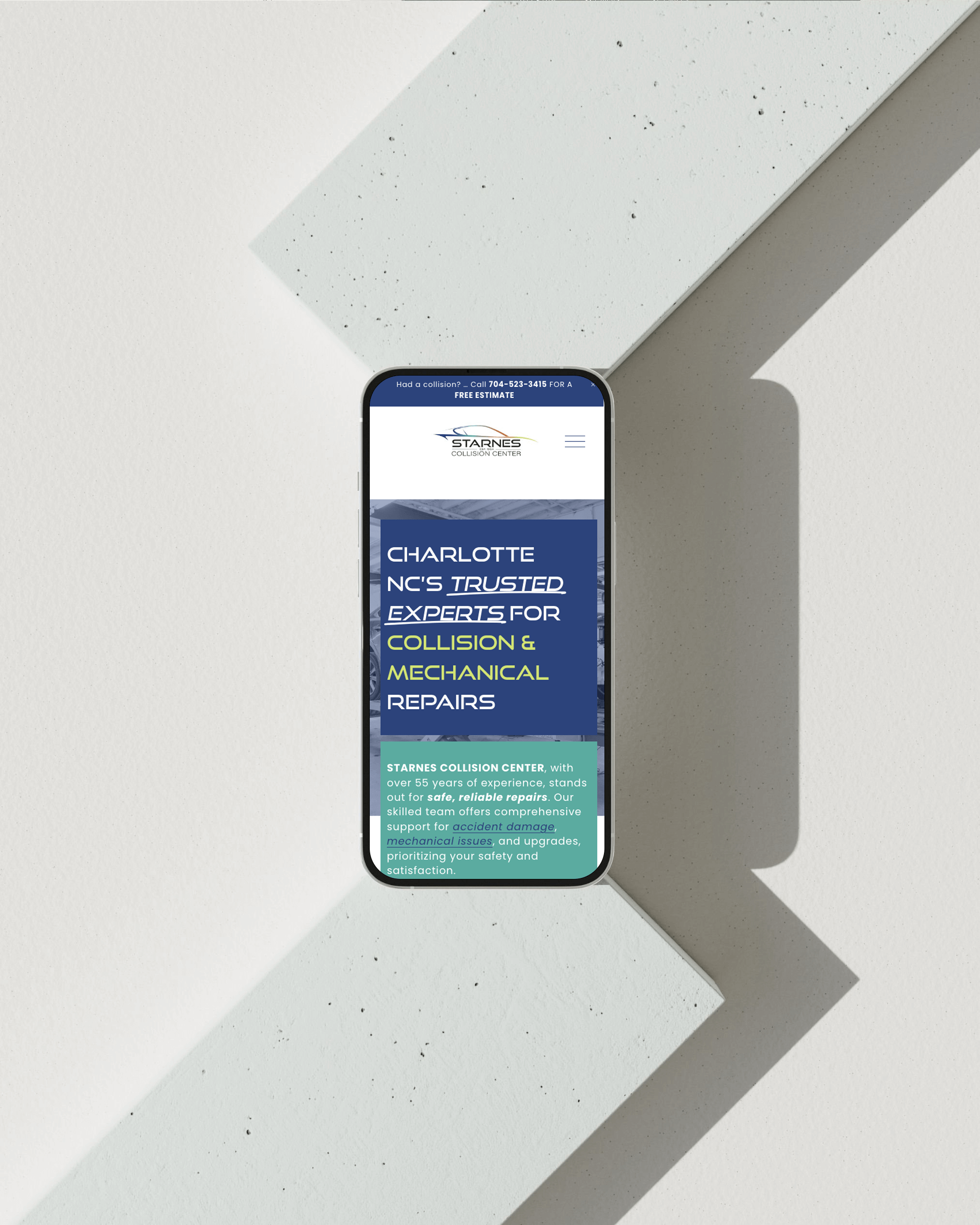 Mobile responsive website by Noda for Starnes