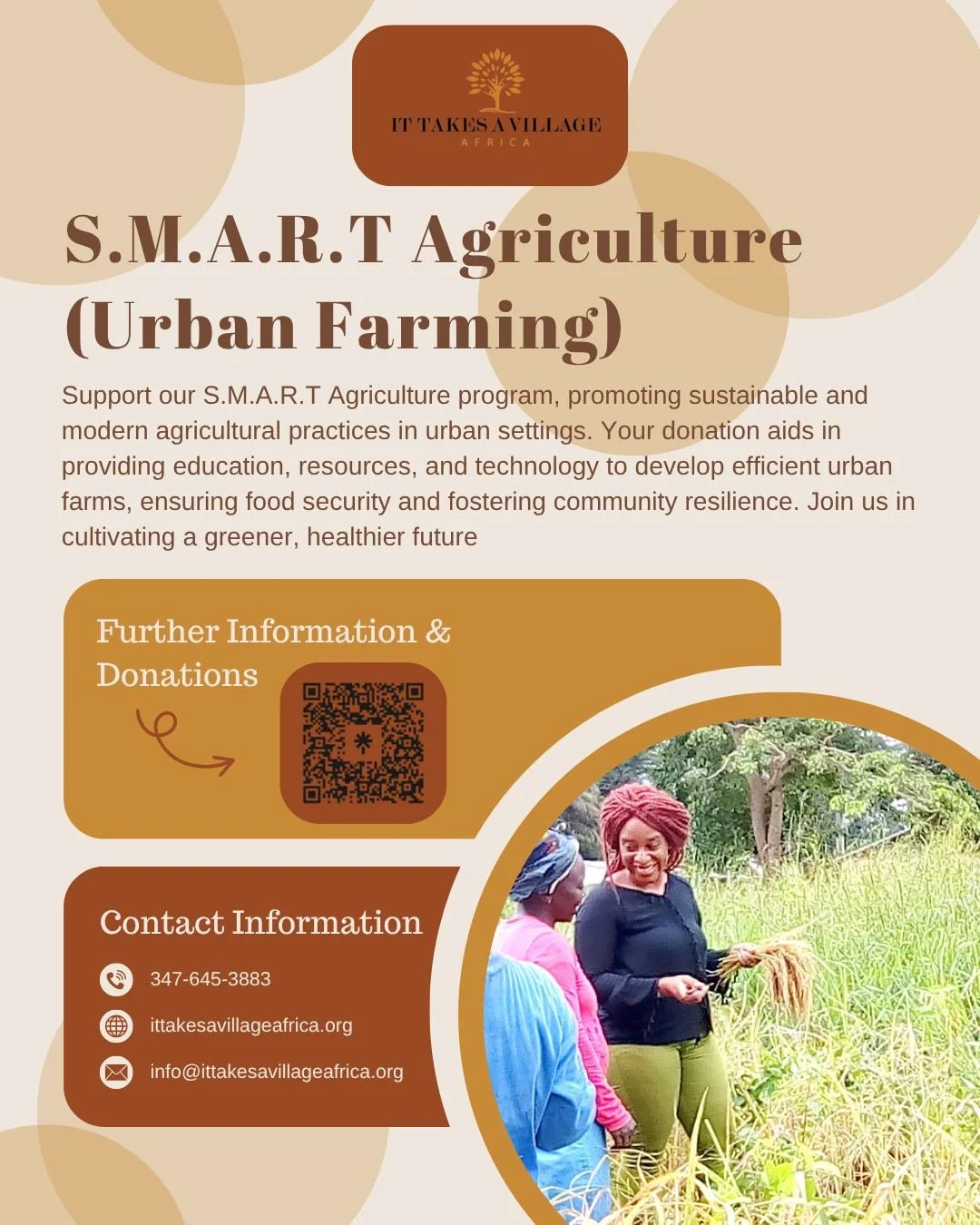 🌾🌍 Growing smarter means growing stronger &mdash; for our communities, our planet, and our future.
Through our S.M.A.R.T Agriculture program, we&rsquo;re teaching modern, sustainable farming techniques that empower families to feed themselves, earn