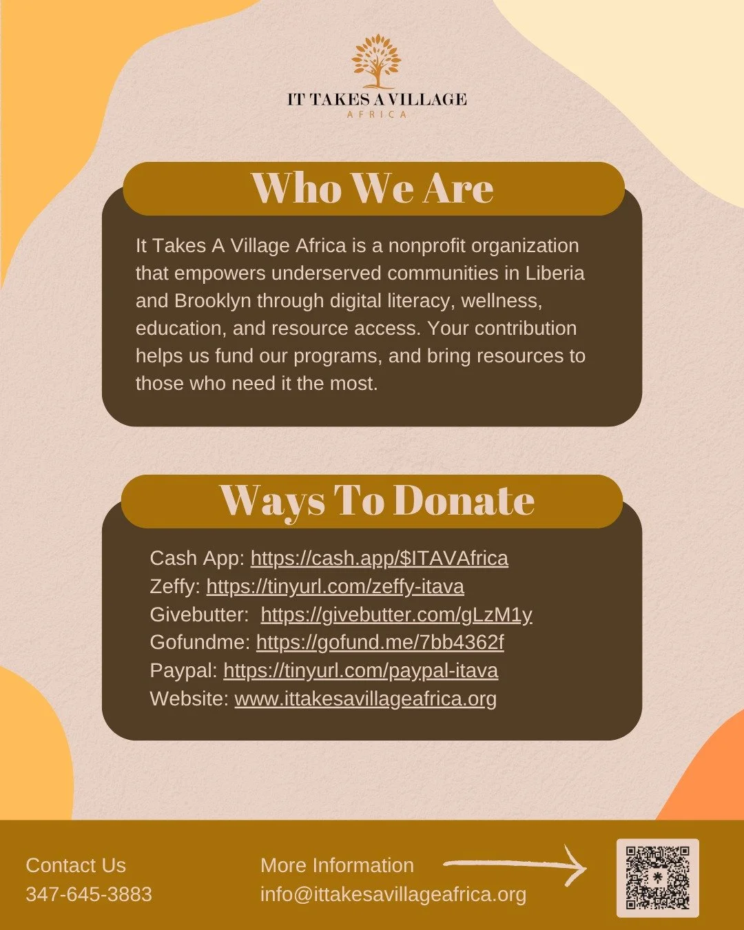 🌱✨ It truly takes a village to build a better world.
Every program we offer &mdash; from clean water and education to health, agriculture, and financial literacy &mdash; is powered by people like you.

🌟 Your continued support fuels progress, uplif