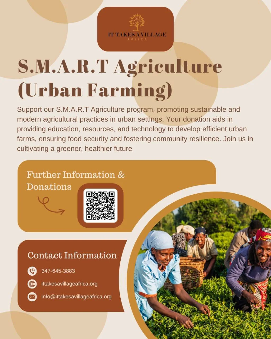🌱Africa has the land. Smart Farming gives communities the knowledge to use it well.

Our Smart Farming program combines sustainable agriculture, modern techniques, and entrepreneurship training to help farmers and young agripreneurs build real livel