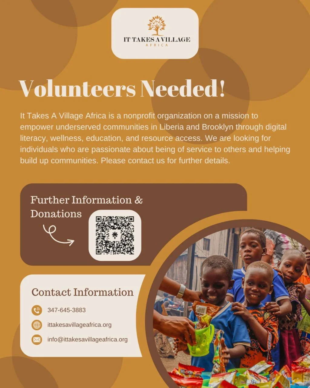 Every hour given. Every task completed. Every life touched.

That is the power of a volunteer. Our volunteers are the heartbeat of this mission, showing up with their time, skills, and dedication to make every program we run possible.

Want to be par