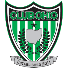 Club Ohio logo with green and white stripes, a star, and the state of Ohio, established 2011.