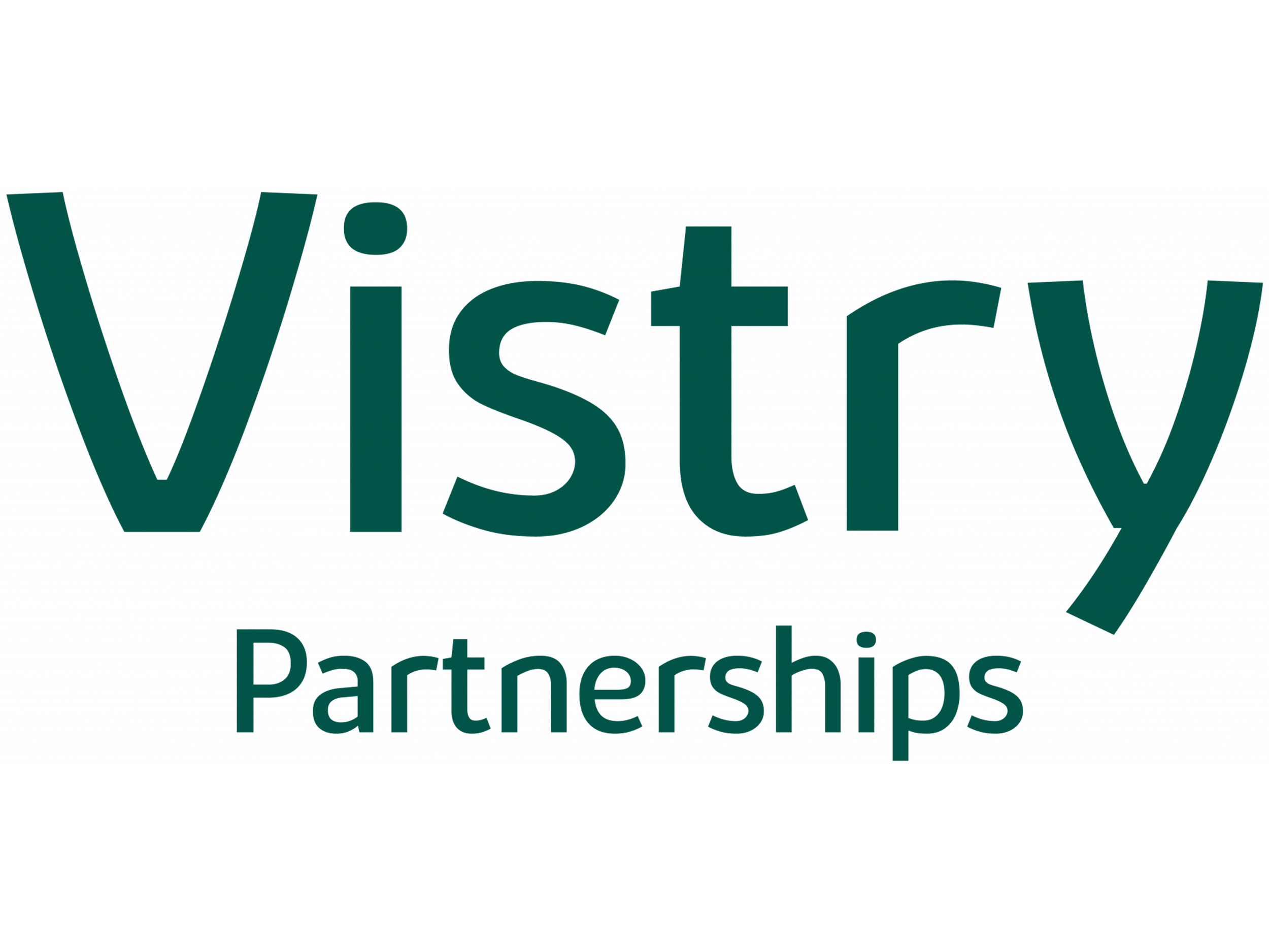 Vistry Partnerships logo with the word 'Vistry' in large font and 'Partnerships' underneath.