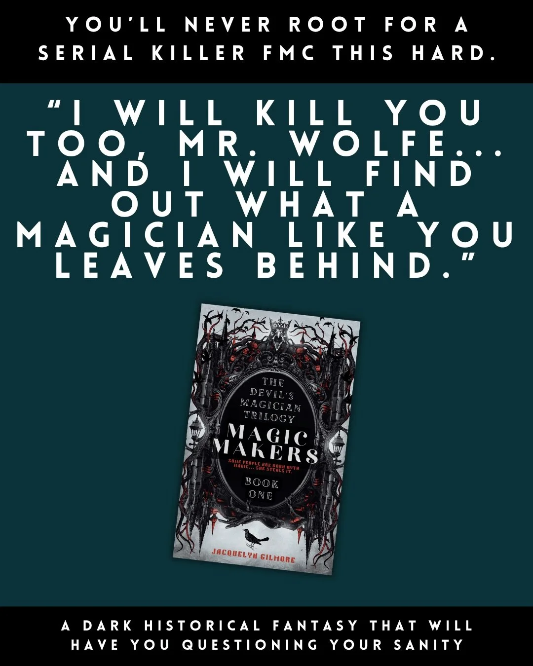 WHO LIKES IT DARK AND WEIRD? The darker and weirder... SIGN ME UP. 

Mabel McKenzie is not here to be likable. 😂 And Magic Makers is dark as hell, guys. 

It's about sibling love; it's bureaucratic noir; it's not a whimsical circus; it has a power t