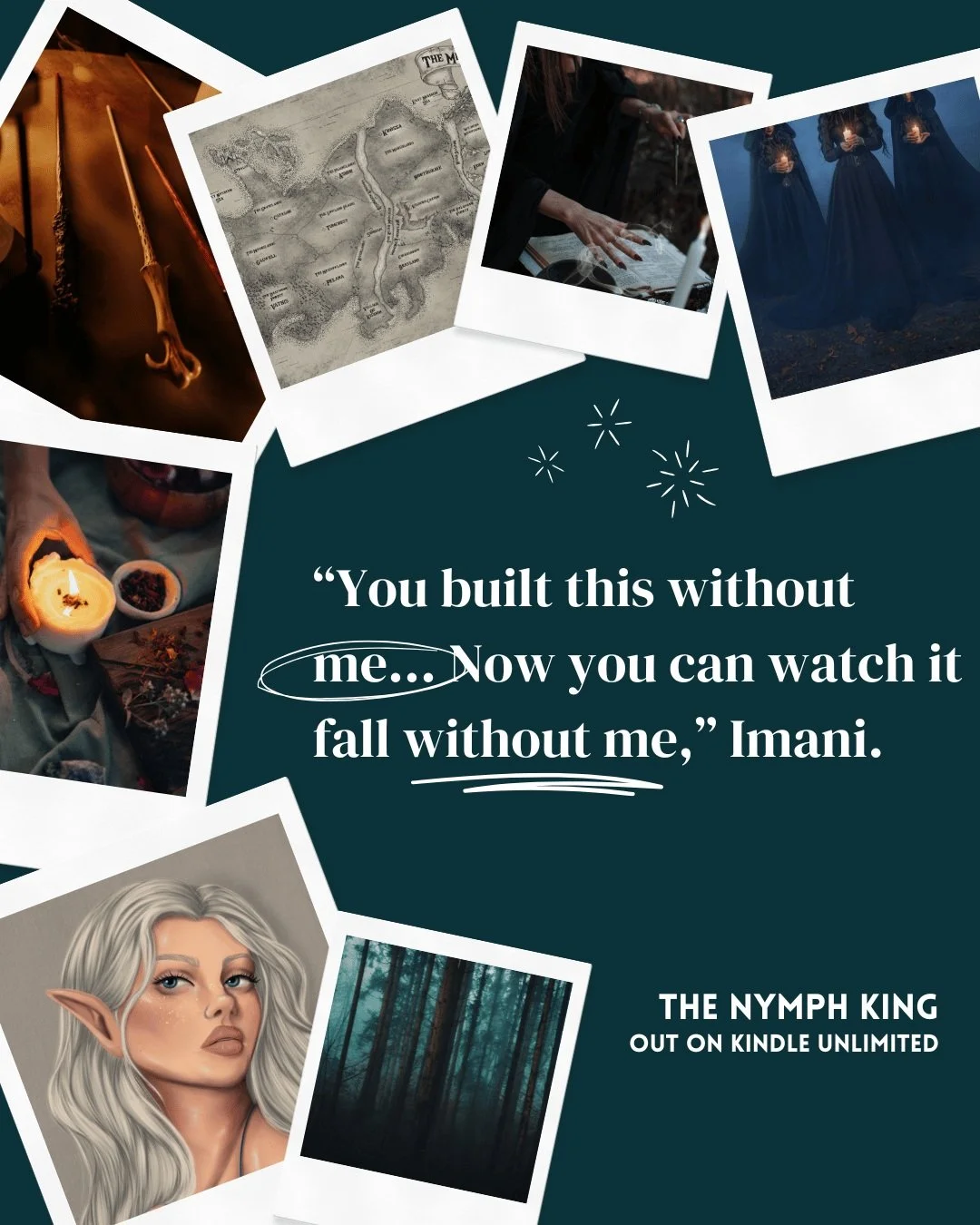 Apparently this is the most-highlighted passage in The Nymph King so far, and I have to say, you all have excellent taste.

&ldquo;You built this without me&hellip; Now you can watch it fall without me.&rdquo;

NO CONTEXT because spoilers, obvs. 

I 
