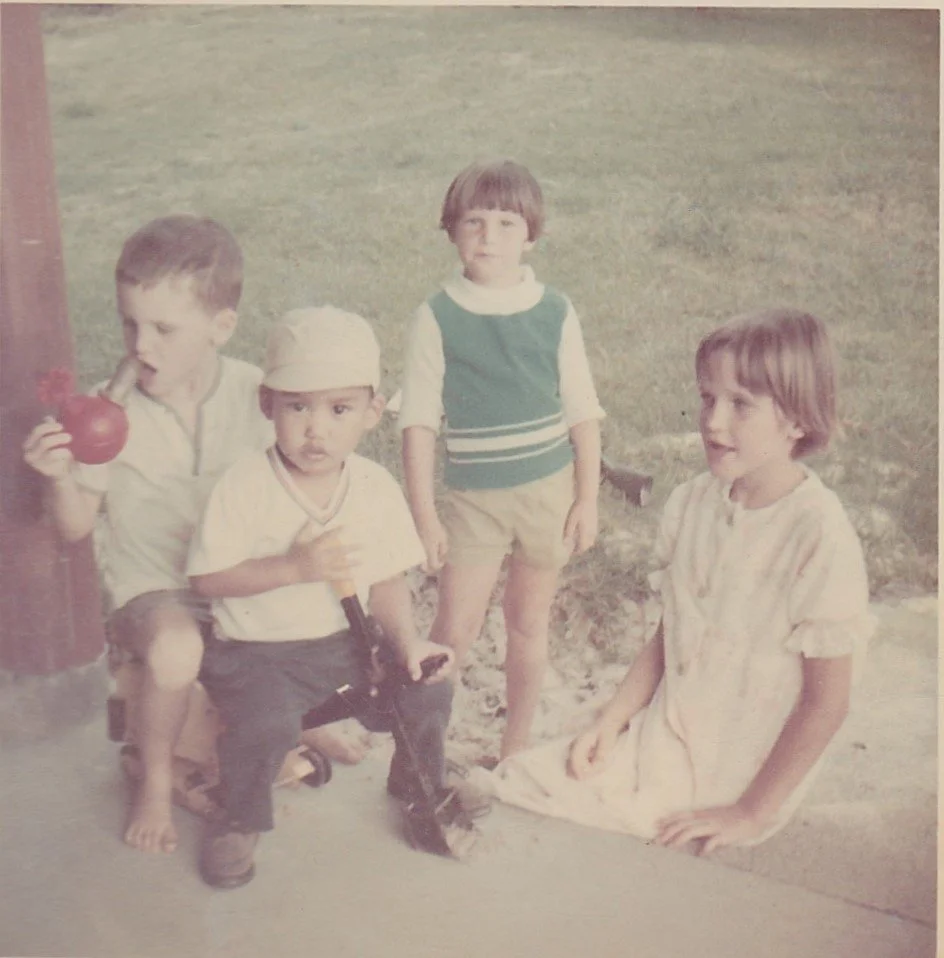 Dave, Danny, Lisa and Wende at Ranch  1969