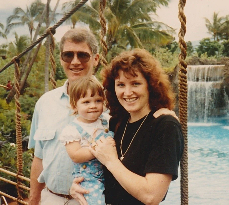 Grandpa, Tiare and Lisa in Waikoloa 