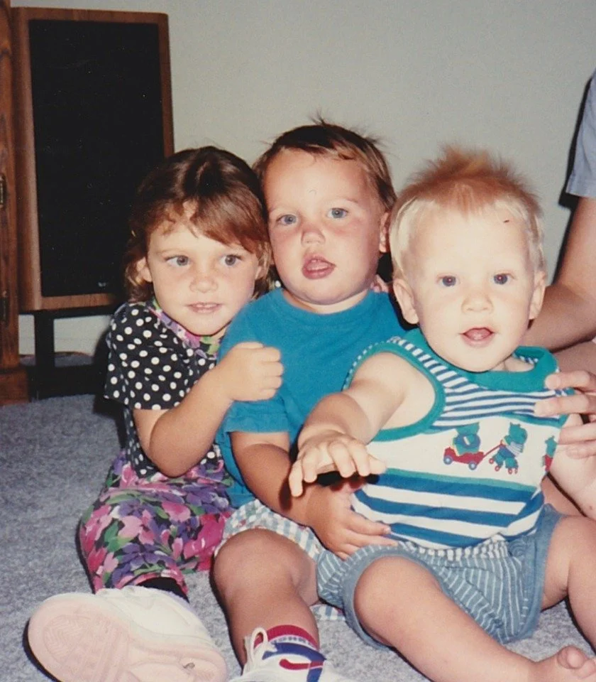 With cousin Tyler in California