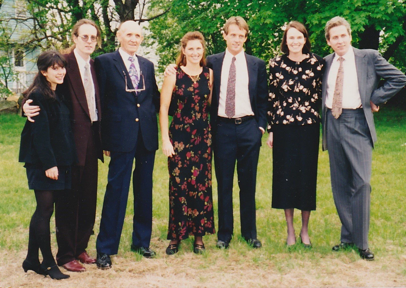 At Bill's mother's memorial service