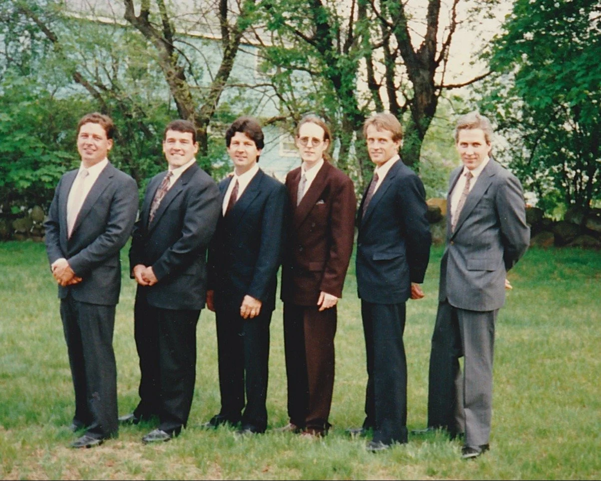 Six cousins at Mel's funeral
