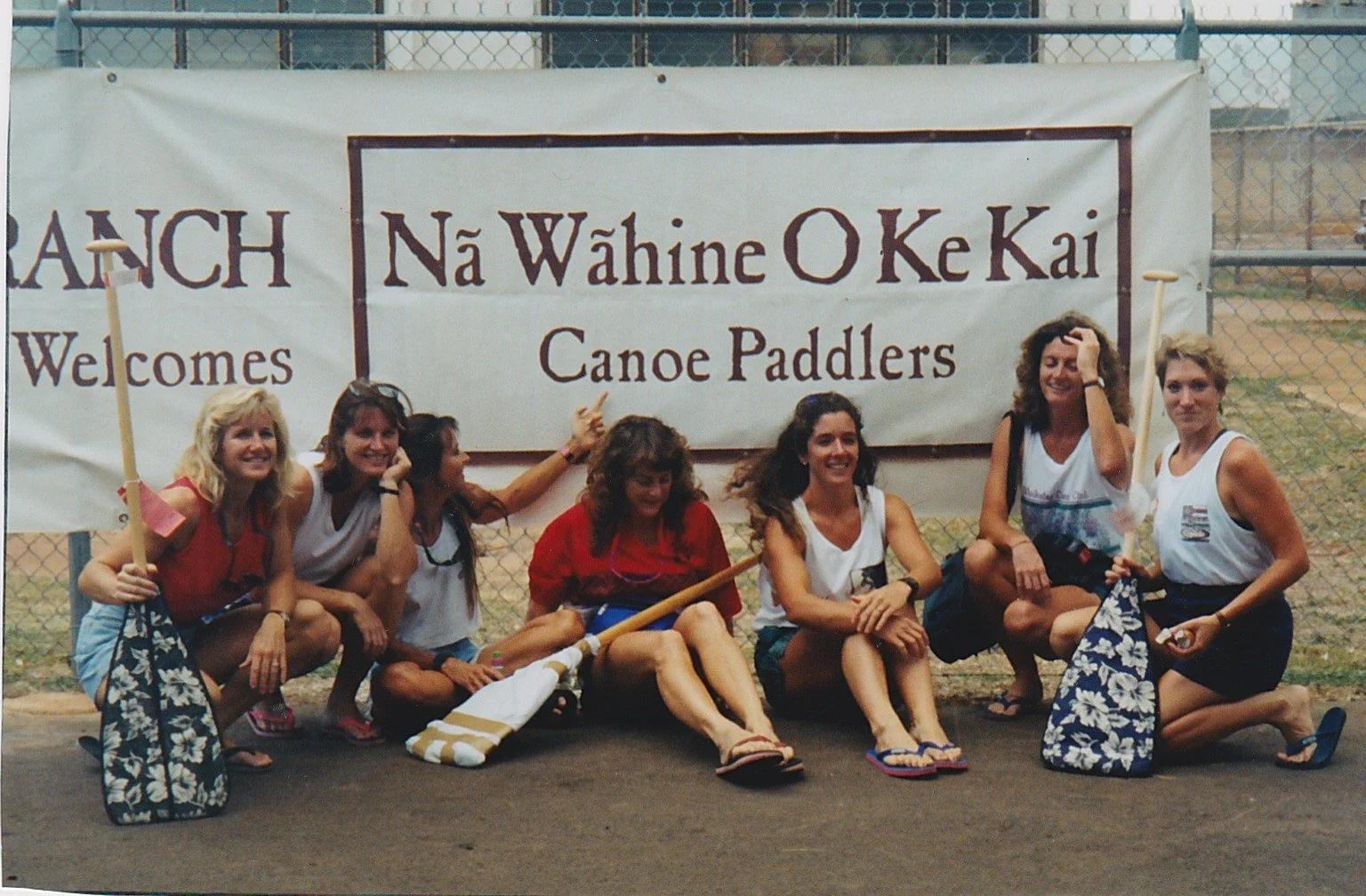 Paddlers on Molokai