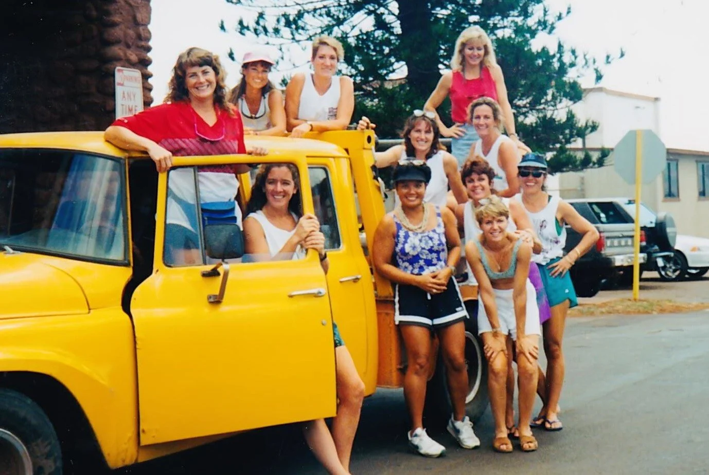 Big yellow truck on Molokai