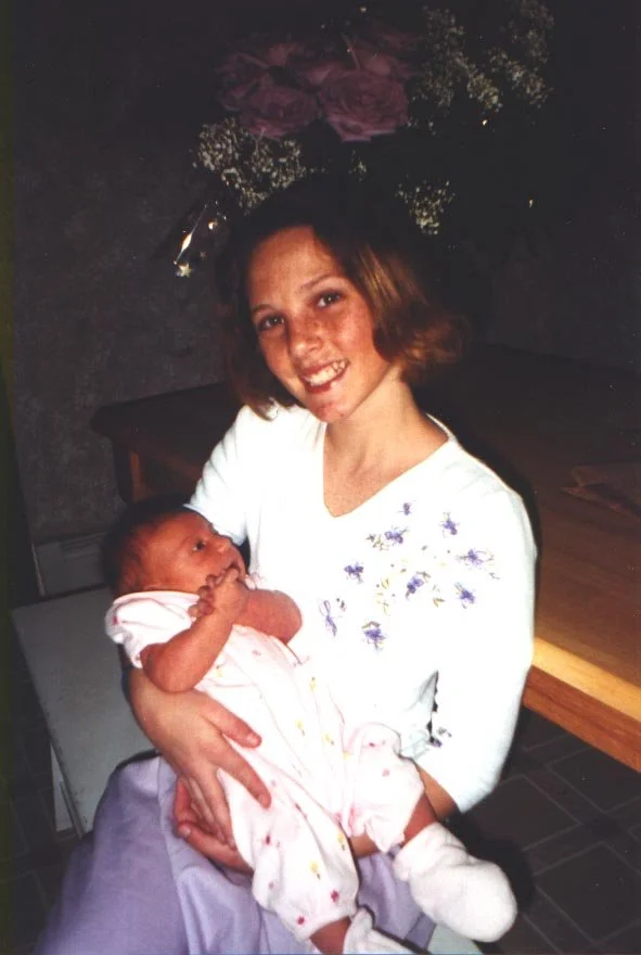 Tiare with baby Catie May 2000