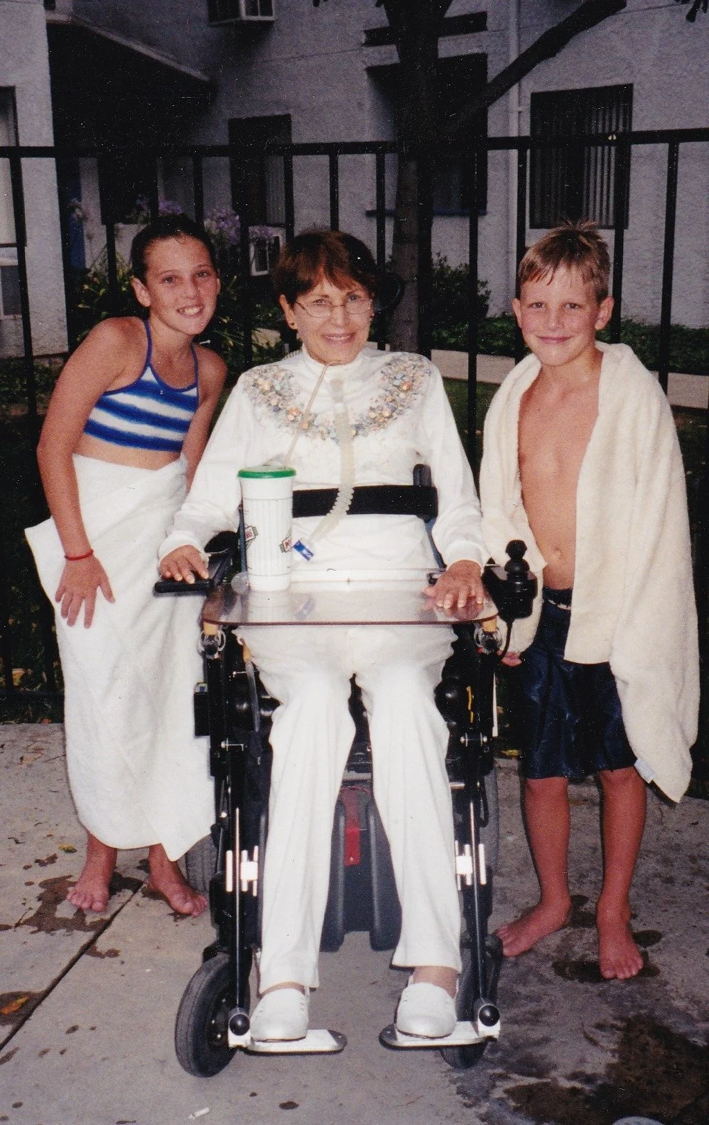 Tiare and Robbie with Nana