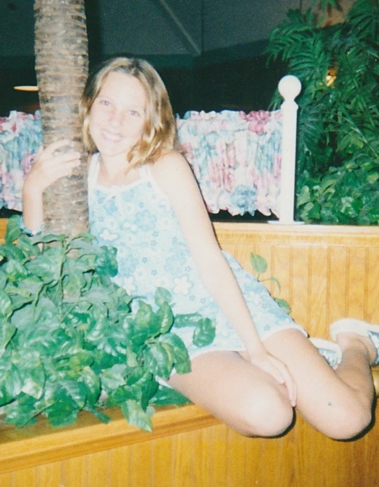 Tiare posing on California trip 