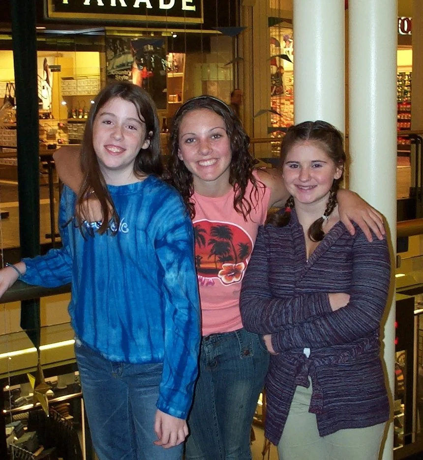With cousin Sarah and Amy in NH