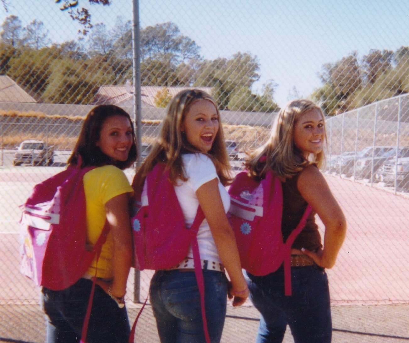 Girls with Lizzie Maguire backpacks