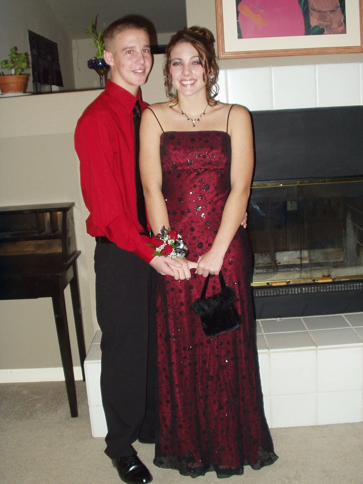 Tiare and Travis ready for dance
