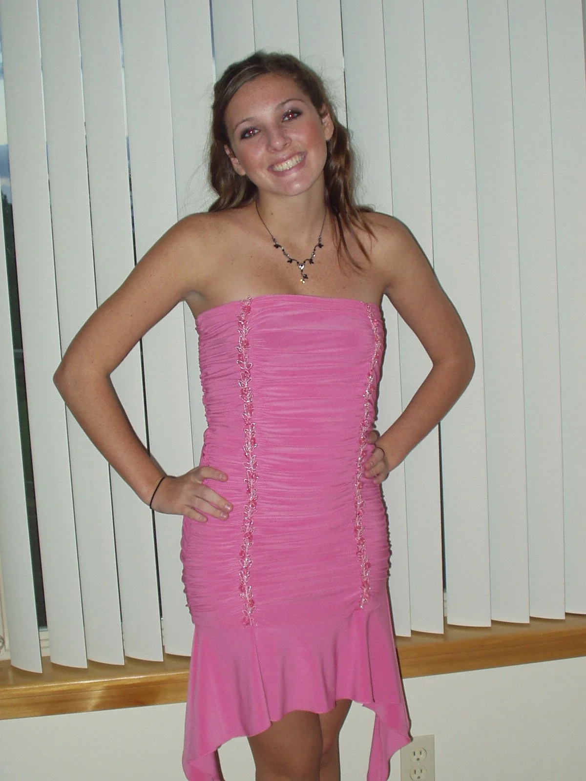 Tiare in Megan's gift Pink Dress