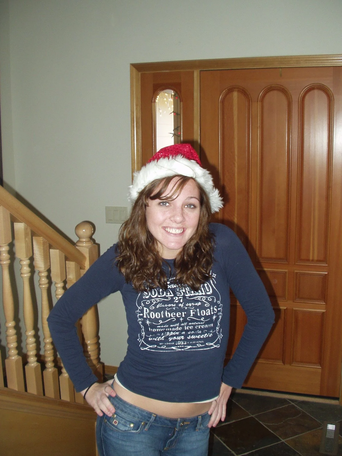 Tiare in Santa hat