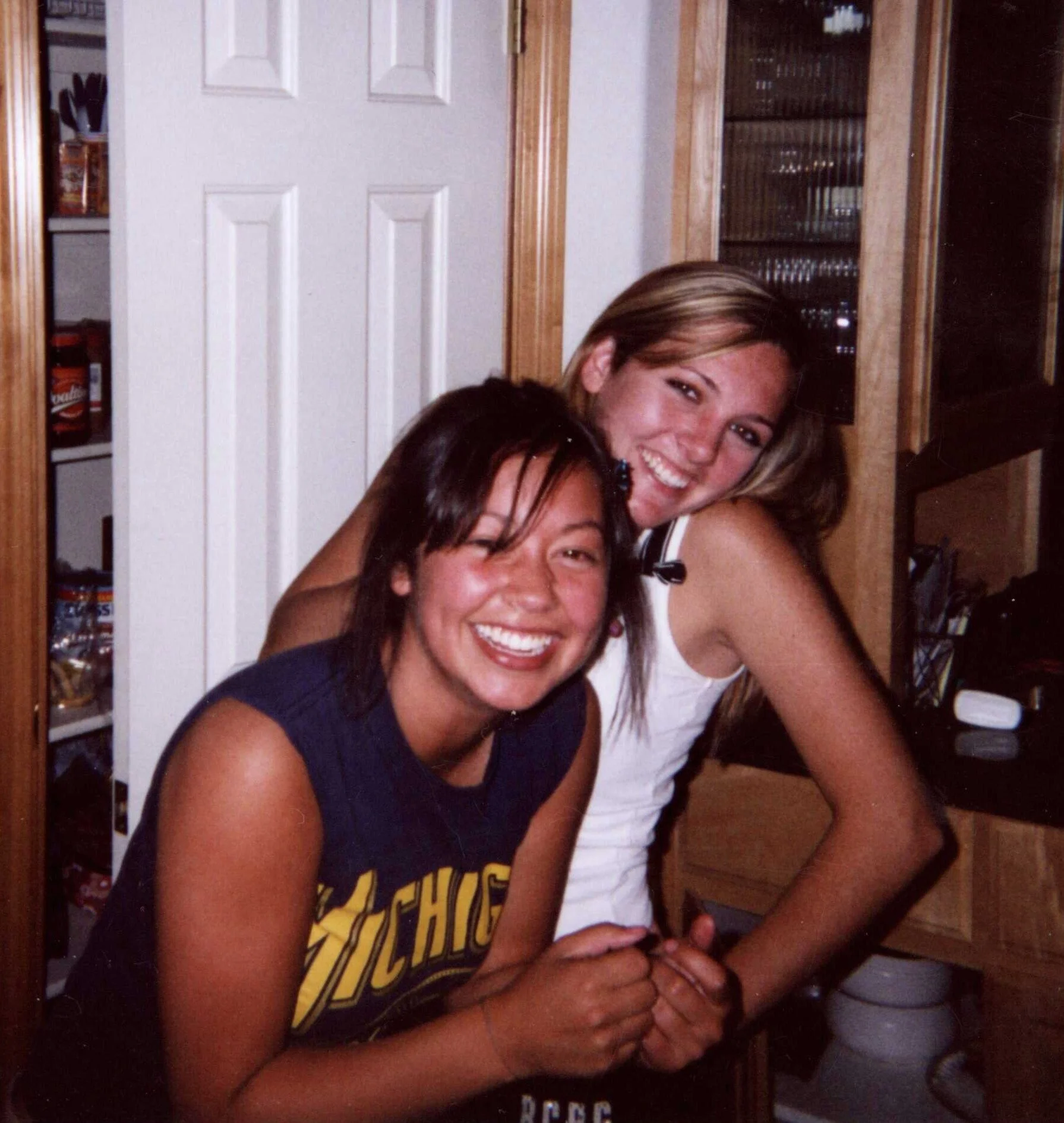 Dacotah and Tiare in our kitchen