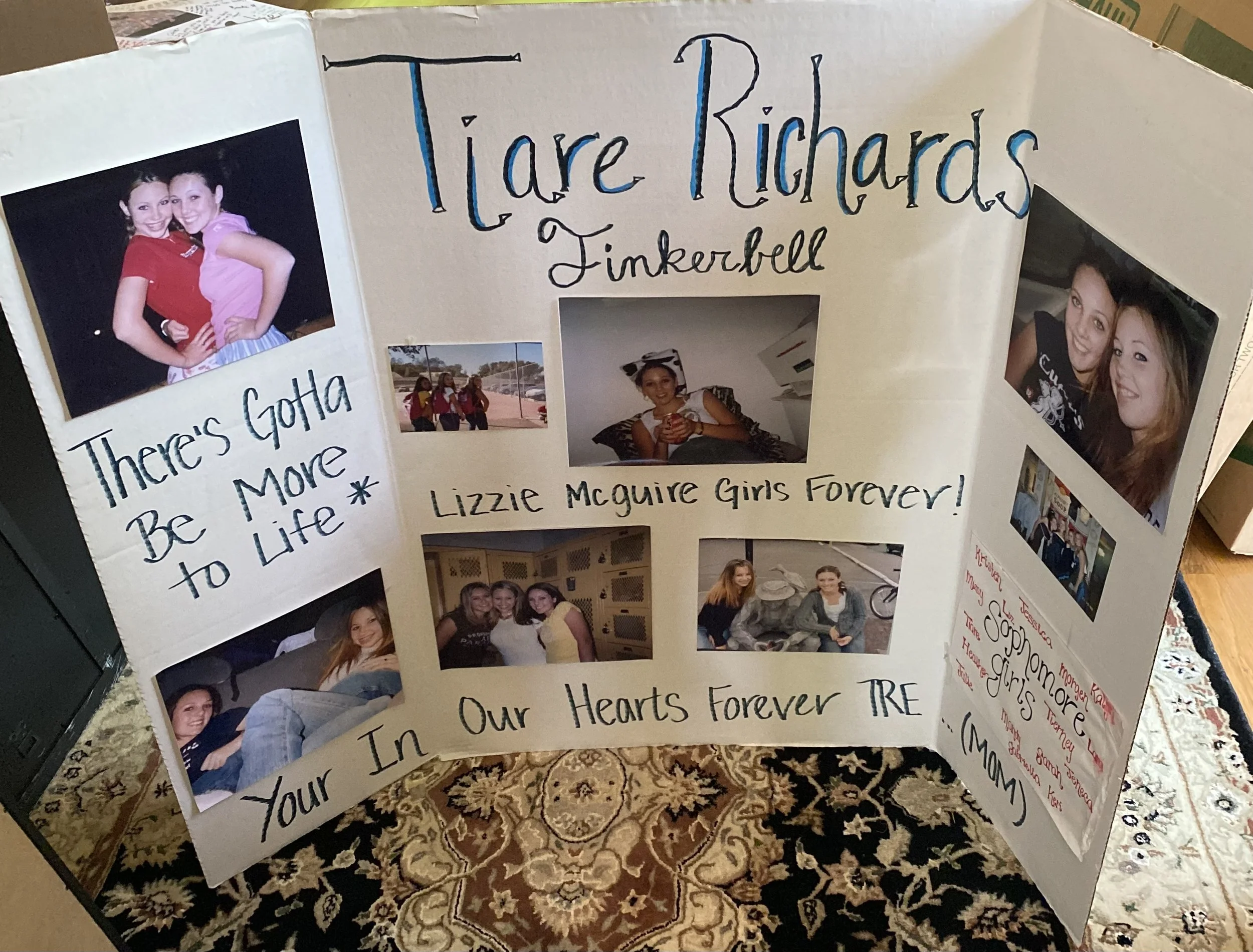 Memorial board at ORHS memorial