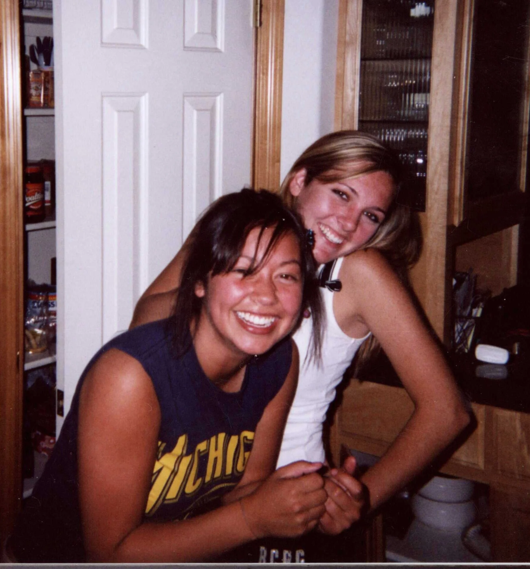 Dacotah and Tiare in our kitchen