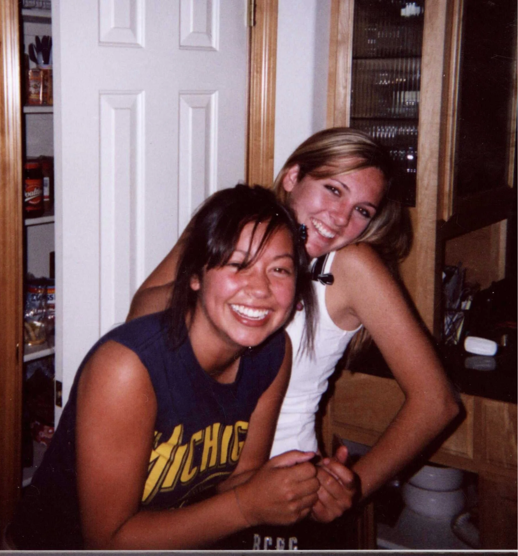 Dacotah and Tiare in our kitchen