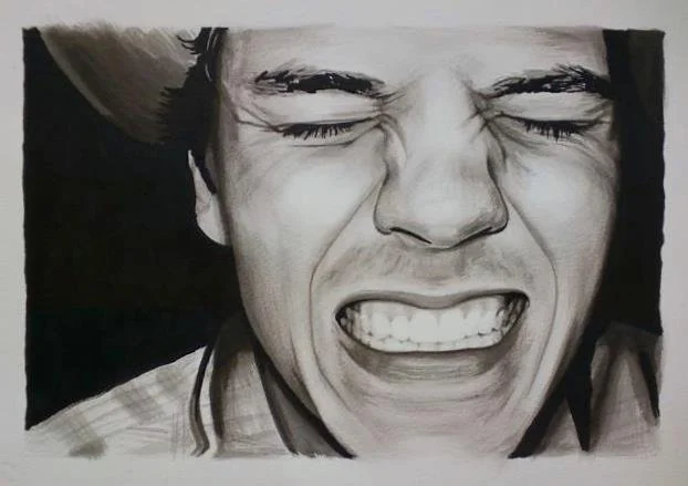 Ink painting on Arches paper