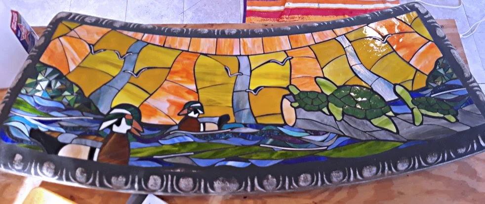Public Art Mosaic benches