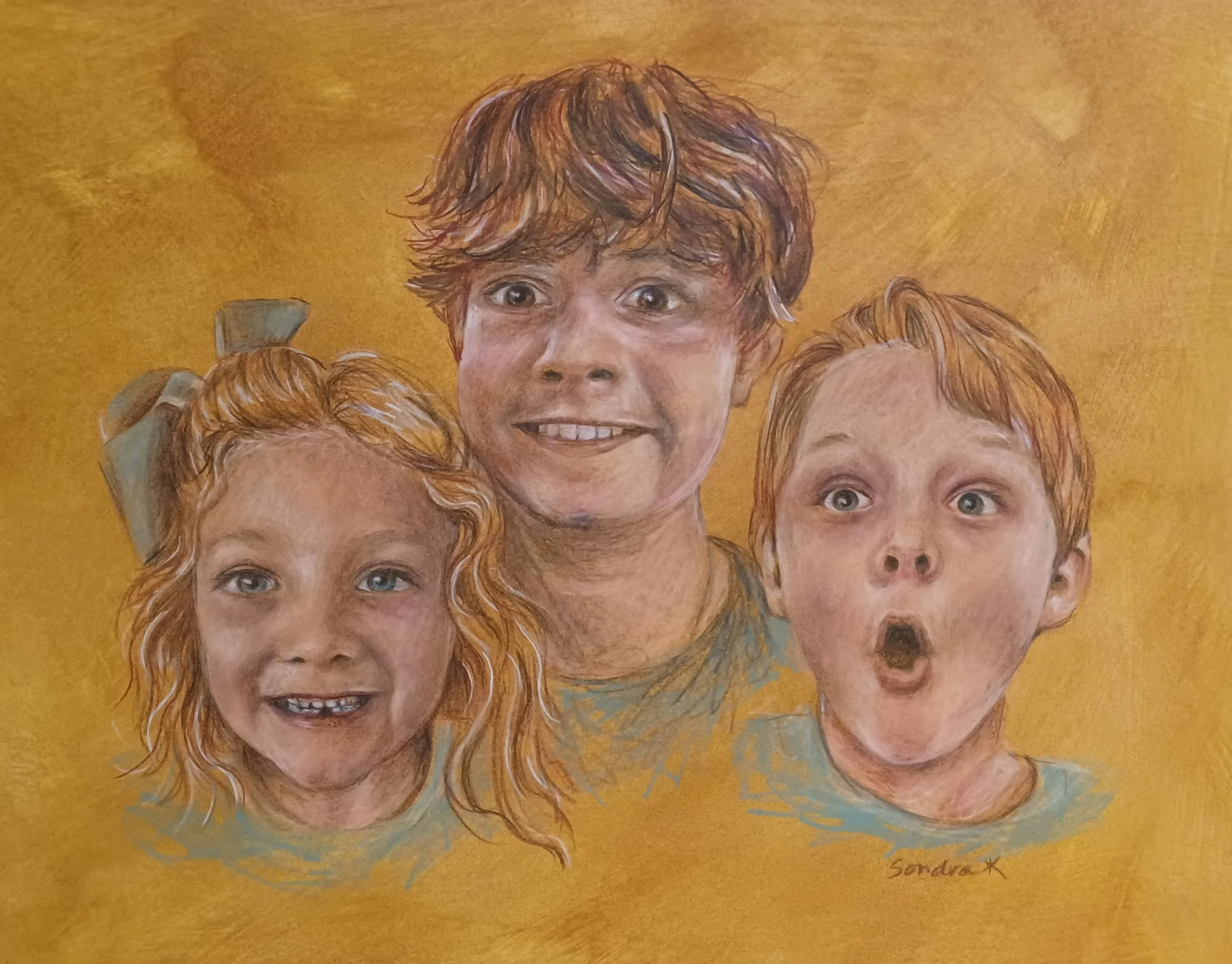 Colored pencil and ink on watercolor paper