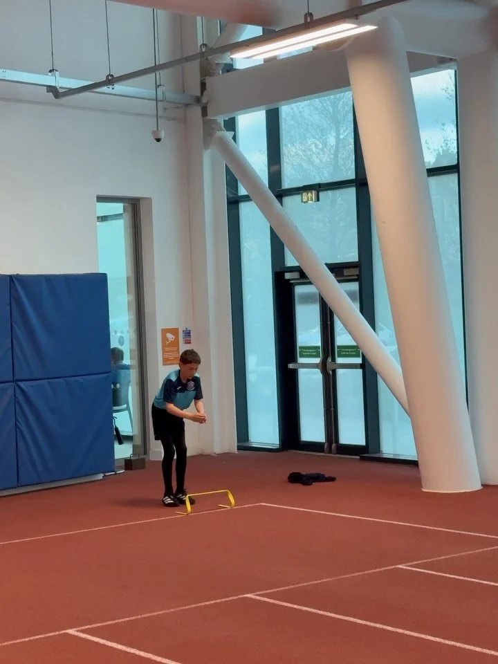 The Hibs players putting on the work to get faster on the football pitch and improve their over all speed.