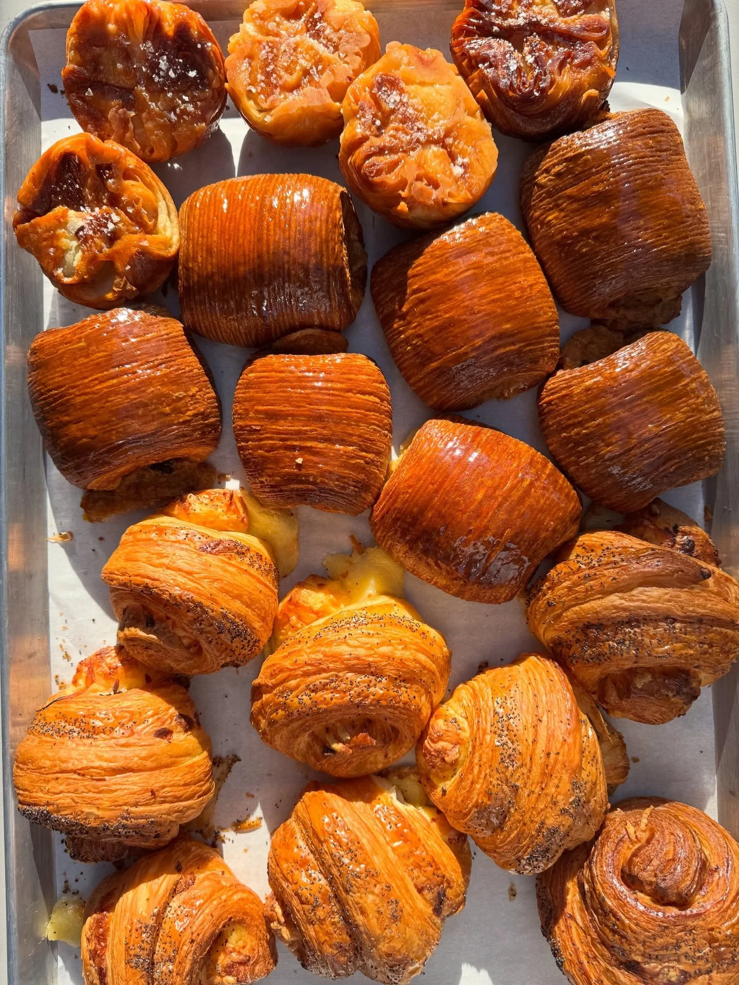 mornin&rsquo;, sunshine! Delicious pastries and the most perfect patio weather here in malvern ☀️