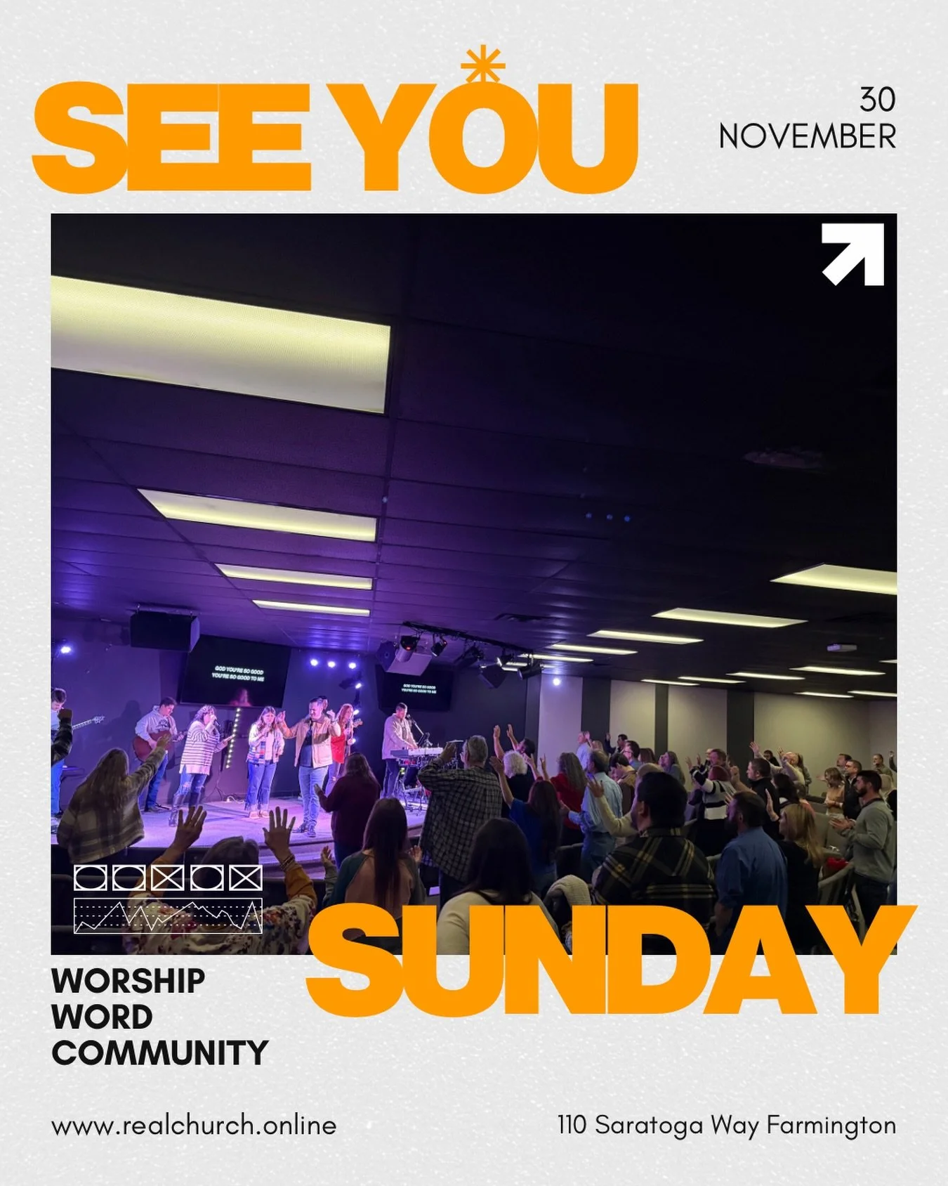 We hope you had a great Thanksgiving week but we can&rsquo;t wait to see you tomorrow! Invite your family and friends to join you at 9:00 or 10:45!