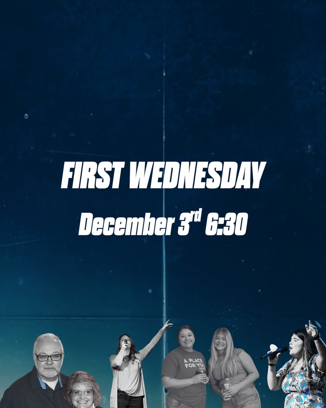 Our final First Wednesday of the year is tomorrow night and we can&rsquo;t wait to see you here in the presence of God! @realyouth_nwa and kids min will be happening as well! Invite a friend!