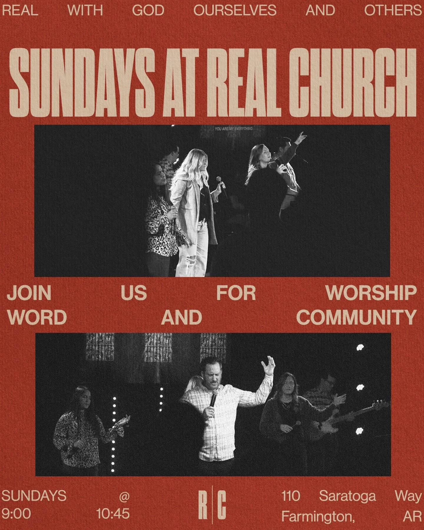 We can&rsquo;t wait to see you Sunday! Make sure to sign up for a Real Group this weekend!