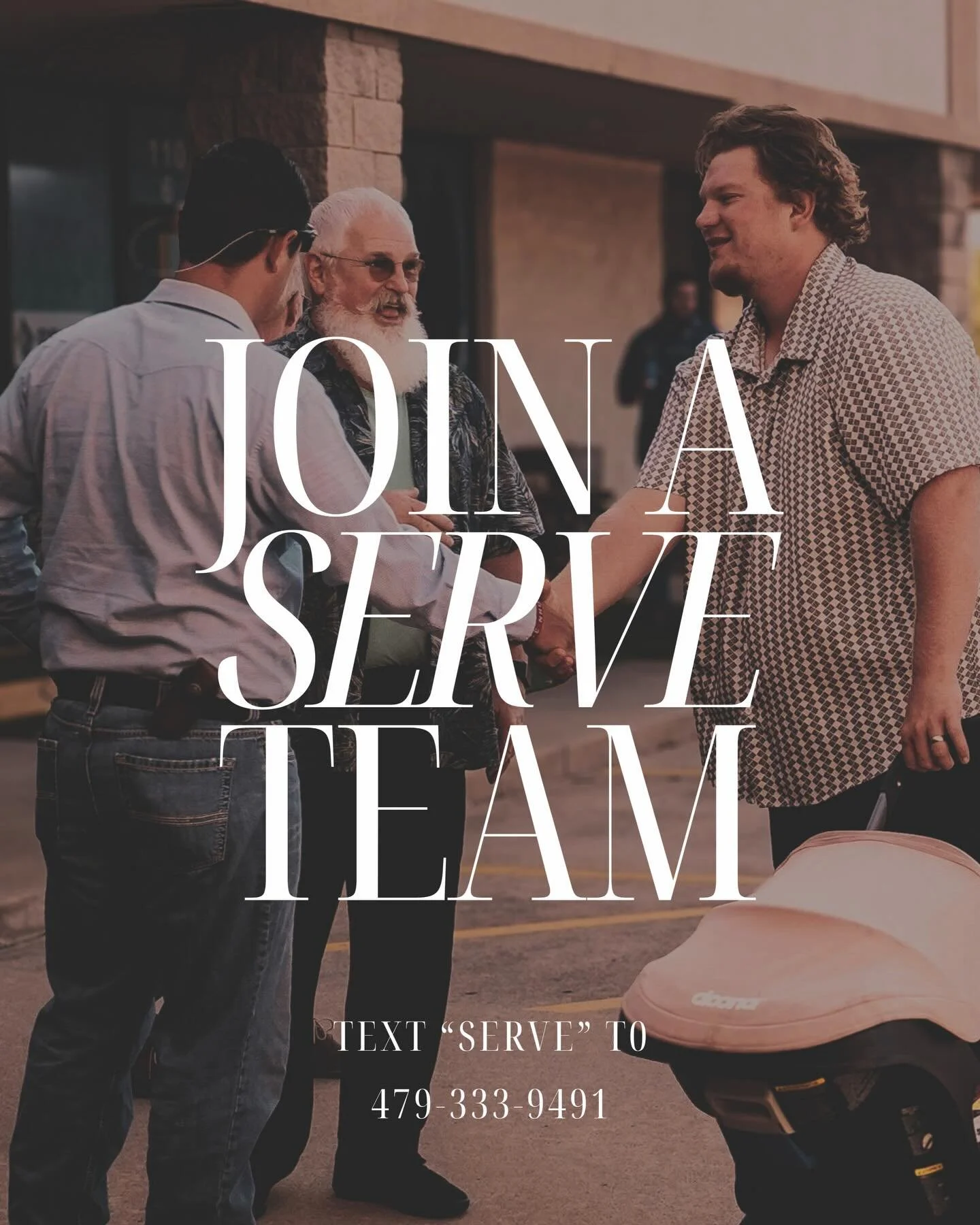 Want to start serving?  Text &ldquo;SERVE&rdquo; to 479-333-9491